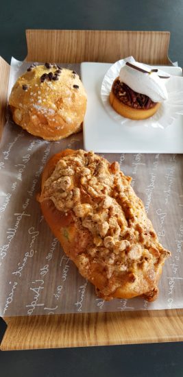 Baked goods at the cafe of Cheongpung Lake Cable Car in Jecheon, South Korea